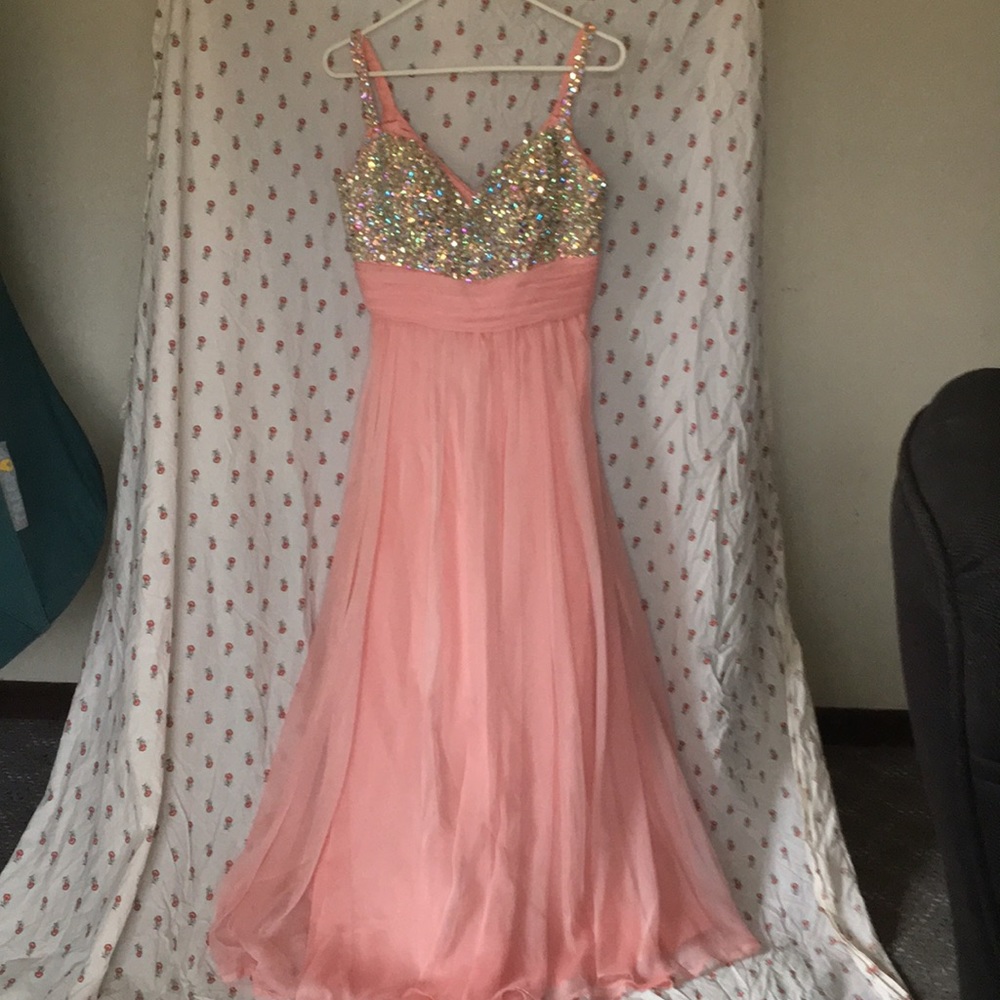 Sparkly Pink Formal Dress